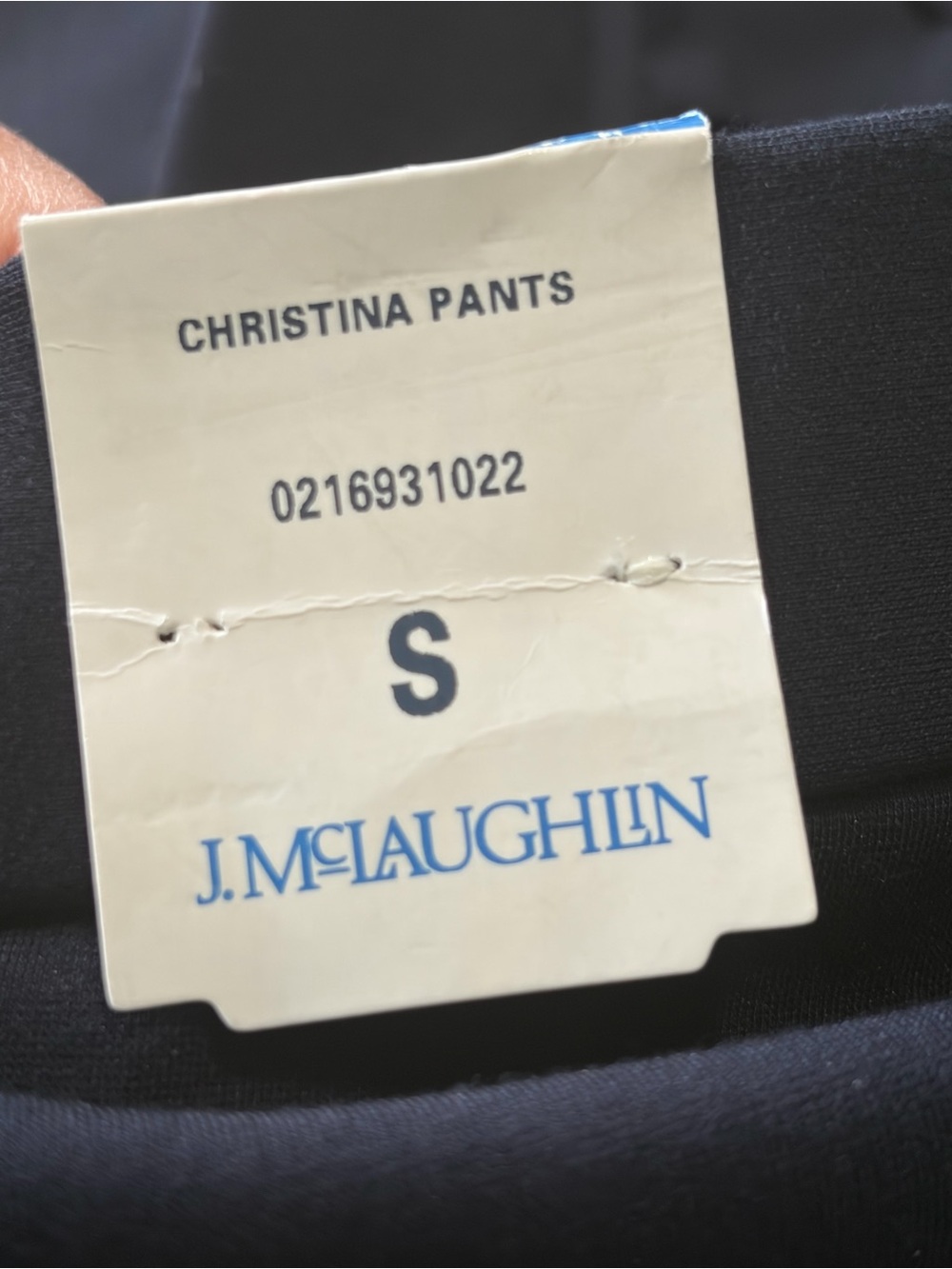 J. McLaughlin Christina Pants NWT size Small in Winter Navy Pull On Stretch - Picture 6 of 12